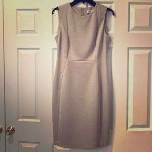Sleeveless beige/cream-colored dress, size 8